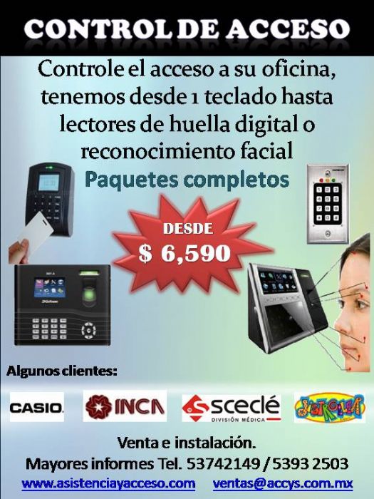 Control de acceso / Mayor seguridad